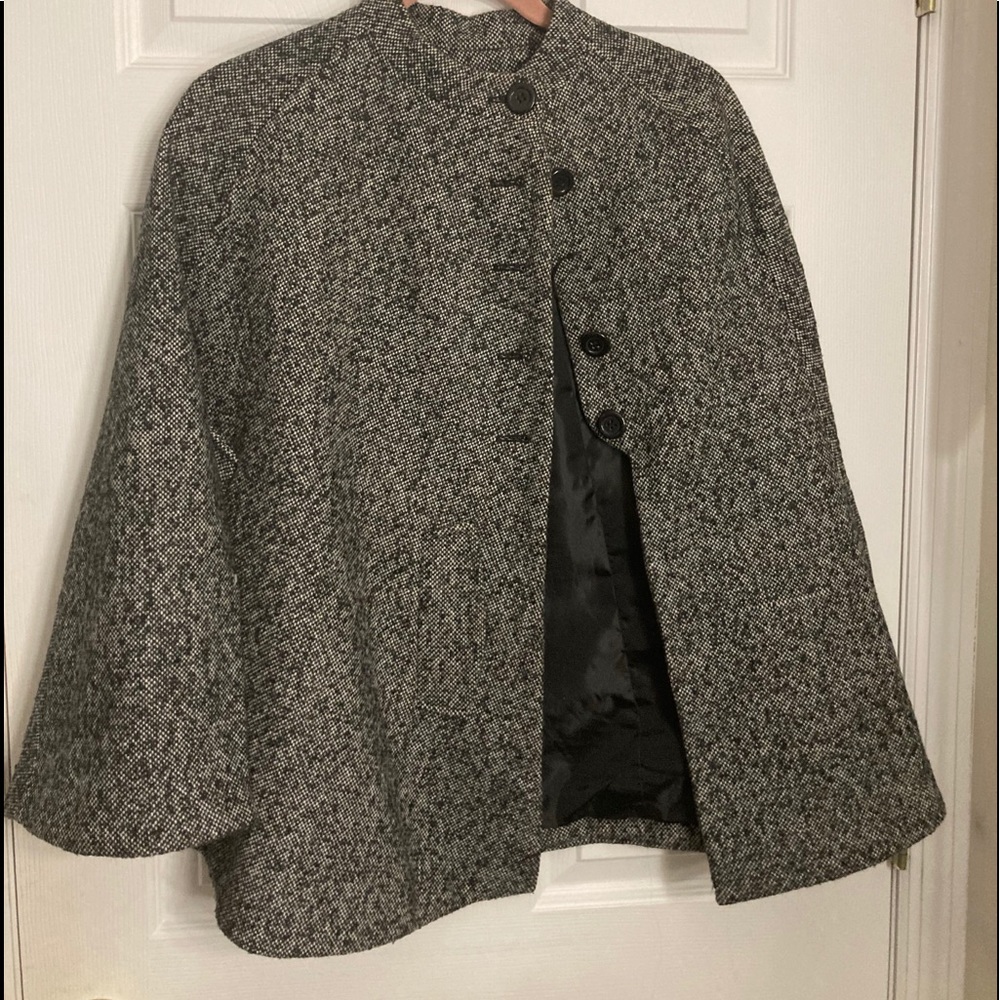 Chadwick's Tweed Wool Blend Cape or Poncho